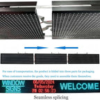 P10 Semi-Outdoor Programmable Scrolling LED Sign WiFi Control LED Digital Display Screen Message Board, RGB 115’’x14’’ Open Sign
