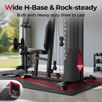 Sportsroyals Home Gym Equipment, 150LBS Weight Stack, Full Body Workout Machine with Pulley System for Strength Training