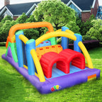 Inflatable Obstacle Course Bounce House Castle with Slides Bounce Area and Obstacles Inflatable Jumping Castle with Blower