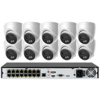 Hikvision 16ch POE Acusense NVR 4K IP Security Camera System Surveillance DS-7616NI-Q2-16P with DS-2CD1383G2-LIUF Indoor Outdoor