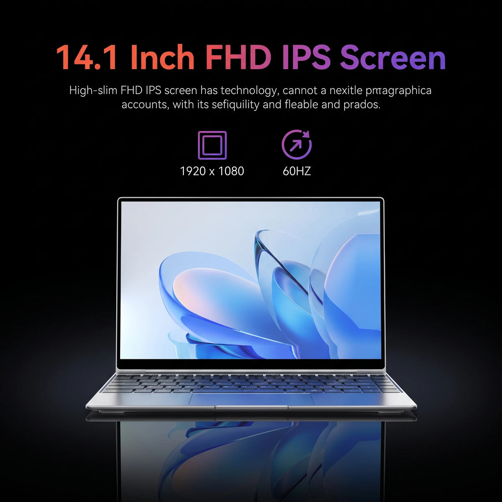 Ship from RU 14.1" Laptop 32GB 2TB Intel Core i7 8650U Windows 11 Gaming Computer PC Gamer office Notebook 1920*1080 HD