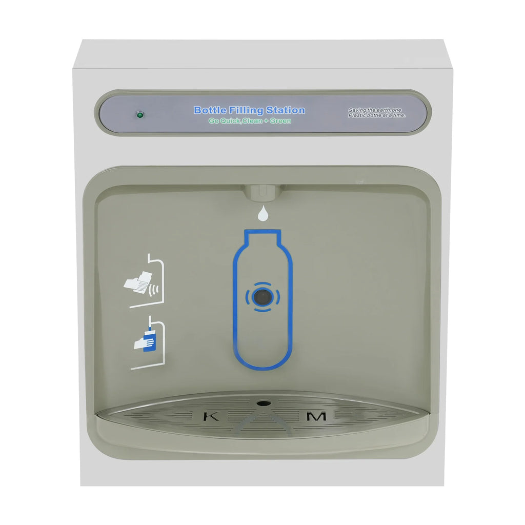 1.32-1.8GPM Fast Flow Touchless Induction Wall Mounted Water Dispenser with 304 Stainless Steel Premium Filter Bottle Filling Station for Home Office Gym Kitchen Apartment Commercial Space Saving