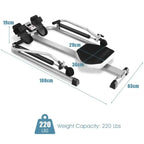 Exercise Adjustable Double Hydraulic Resistance Rowing Machine