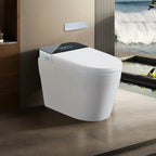 Tankless Smart Toilet Built-in Bidet Auto Flush Heated Seat Remote Control Foot Sensor