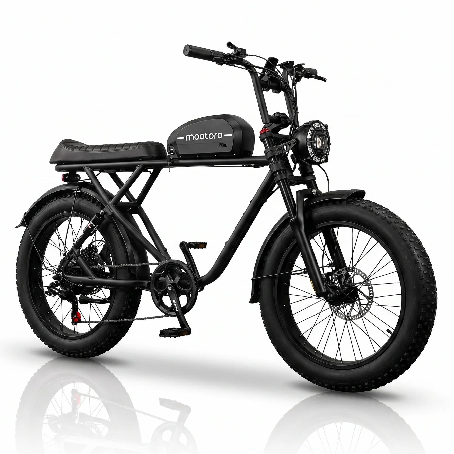 52V 1000W 24" Fat Tire Electric Bike for Adults – Aluminum Alloy Frame Off-Road E-Bicycle with Long-Range Battery, 7-Speed Shimano, and Disc Brakes for Mountain/Beach/Snow