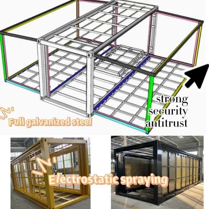 Customized China 20FT 40FT Container Modular House Expandable Prefab Prefabricated Mobile Home 3 4 5 Bedroom Modern Tiny Granny