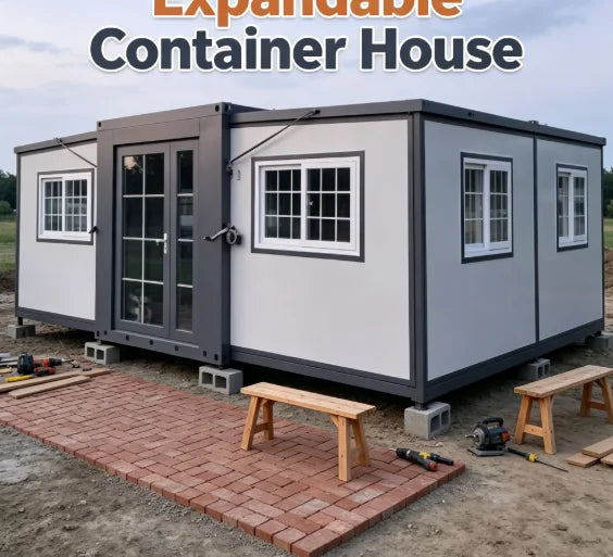 Portable Mobile House Prefabricated Tiny Homes 40Ft Expandable Container with Bathroom Folding Home Hot Sale