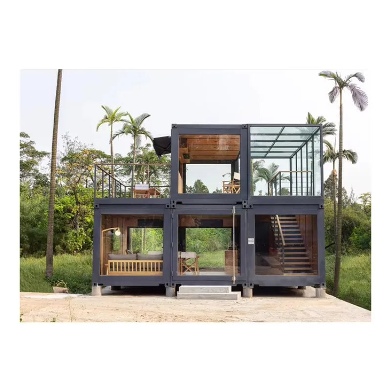 Customized Prefab House Prefabricated Homes Wholesale High Quality Grade 40ft Expandable Container House Belgium Origin Tiny
