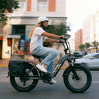 1500W Peak 20" Fat Tire Step-Thru Electric Bike, 7-Speed All Terrain Commuter Ebike, 48V 20Ah Removable Battery for Adults EK12 & EK8