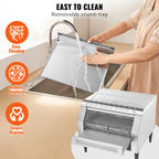 Commercial Conveyor Toaster, 450 Slices/Hour Conveyor Belt Toaster, Heavy Duty Stainless Steel Commercial Toaster Oven, Electric Restaurant Commercial Toaster for Toast Bun, Bagel, Bread