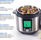 Electric Pressure Cooker Stainless Steel 6 Quart Slow Cook Rice Cook Steam All Seasons Universal Stainless Steel