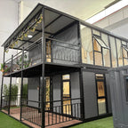 Luxury Mini Container Cottage House Homes - Modern Mobile Prefab Light Steel Tiny House Flat Pack Villa