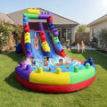 Giant Inflatable Water Slide For Kids Durable Oxford Cloth Summer Backyard Water Park With Splash Pool Children’s Summer Fun