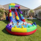 Giant Inflatable Water Slide For Kids Durable Oxford Cloth Summer Backyard Water Park With Splash Pool Children’s Summer Fun