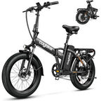 48V 20AH Removable Battery Electric Bike - 1000W, 80-Mile Range, 20 Tires for Adults