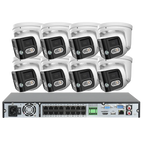 16CH NVR 8MP Dual Lens POE IP Camera Full Color Night Vision 180 Degree 4K Security Camera Outdoor Video Surveillance System