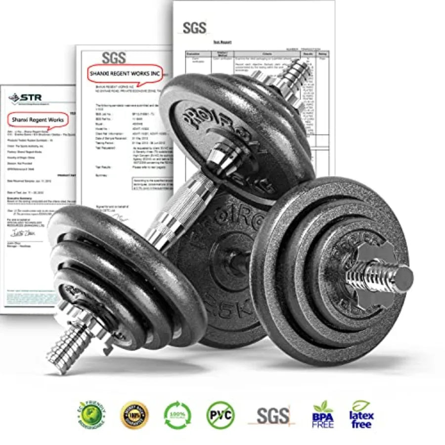 20kg/30kg Adjustable Dumbbells Weights set for Men Women, Cast Iron Dumbell Barbells set, Strength Training Equipment Home Gym