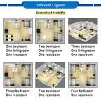 Customized Ready Made 3 Bedroom Prefabricated House Prefab Modular Homes Expandable Container House Tiny Houses