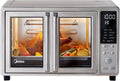 8-in-1 French Door Toaster Oven Air Fryer Combo, Compact 25QT Countertop with Infrared SpeedHeat, Stainless Steel