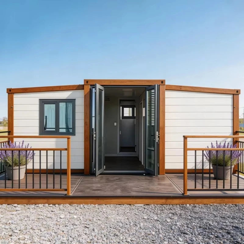 Luxury Mini Container Cottage House Homes - Modern Mobile Prefab Light Steel Tiny House Flat Pack Villa