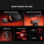 SJCAM SJ30 Full Set 8K Ultra HD 20FPS Anti-Shake Wifi Action Camera Day Night Lensesfor Wireless Microphone With SteadyMotion2.0