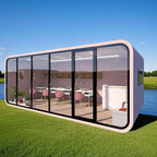 Luxury Apple Cabin Prefabricated Tiny House Modern Capsule Pod Portable Garden Office Outdoor Living Modular Glass Tiny Home