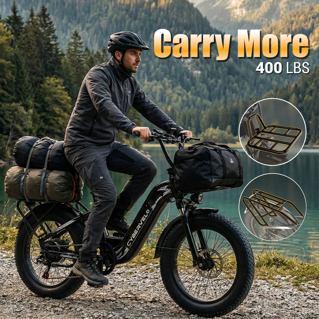 1000W Peak Step-Through Electric Bike for Adults, 20 Inch Fat Tire Commuter Ebike, 48V 20Ah Removable Battery 7-Speed Gear System Equipped with Wider Saddle Basket & Kickstand EK8