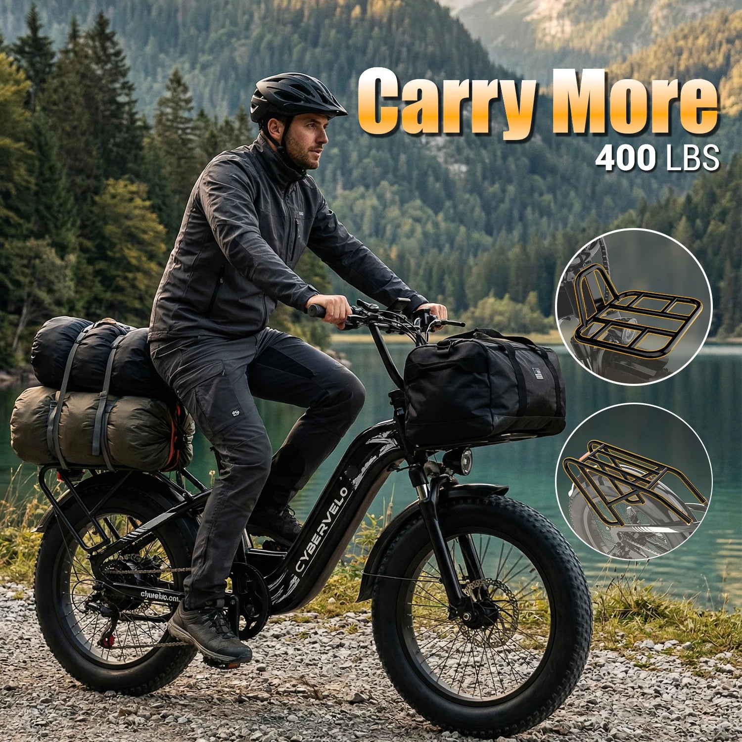 1000W Peak Step-Through Electric Bike for Adults, 20 Inch Fat Tire Commuter Ebike, 48V 20Ah Removable Battery 7-Speed Gear System Equipped with Wider Saddle Basket & Kickstand EK8