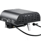 Outdoor Pizza Oven, 12 in Propane Gas Pizza Maker, Portable Pizza-Cooker with  Electric Rotation, Thickened Pizza-Stone, Carry Bag, Propane Pizza-Oven for Outside Backyard Patio Camping, Black