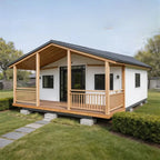 Smart Capsule House: Prefab Tiny Container House with Solar Panels & EV Charger