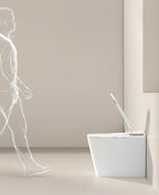 Luxury Smart Toilet with Tankless Design Instant Heating Adjustable Water Spray Bidet Automatic Flushing System