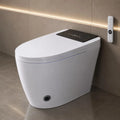 Smart Toilet with Bidet Built In, Heated Seat & Dual Auto Flush, Foot Sensor, Tankless Electric Toilet with Warm Water Wash, Air Dryer, LED Display