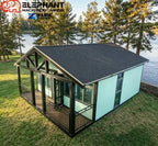 20ft Luxury Prefabricated Container House Portable Steel Office Building Expandable Tiny Home 2 Bedrooms Manufactured Expandable