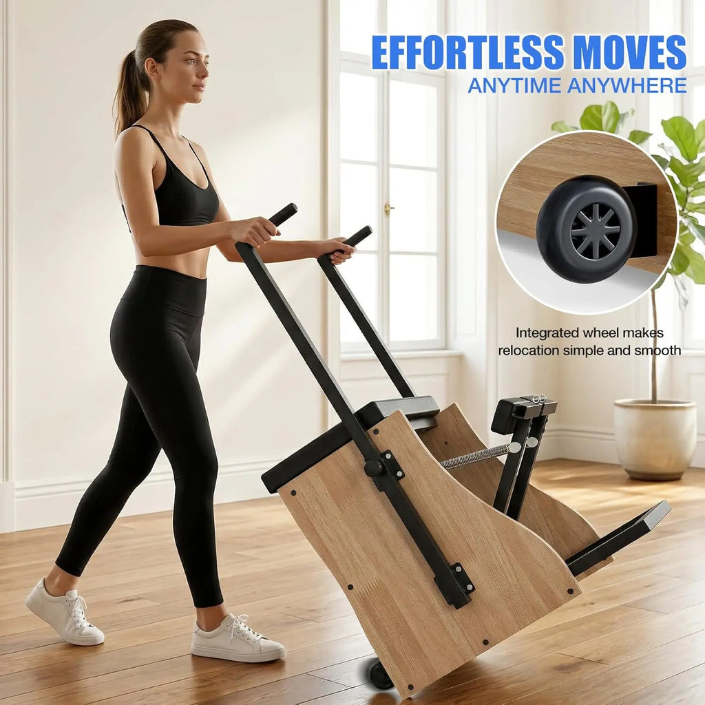 Pilates Chair Wunda Chair Pilates Combo Chair with Handles Split Pedals Reformer Machine 4-Level Resistance for Yoga Core Training Rehabilitation Includes Non-Slip Socks