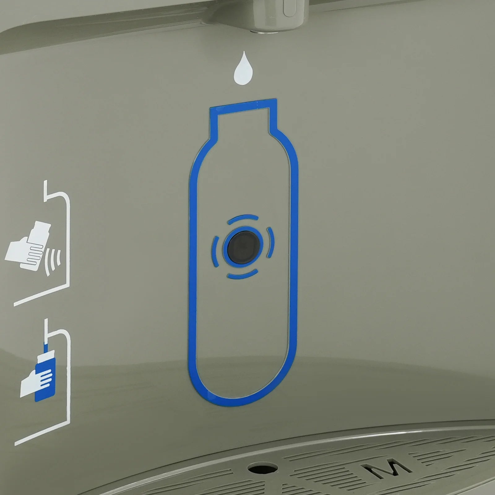 1.32-1.8GPM Fast Flow Touchless Induction Wall Mounted Water Dispenser with 304 Stainless Steel Premium Filter Bottle Filling Station for Home Office Gym Kitchen Apartment Commercial Space Saving