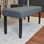 Amisos 6-Piece Dining Set: Hairpin Table with 4 Chairs and Upholstered Bench, 3 Color Choices