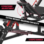 Garvee Leg Press Hack Squat Machine, 2 in 1 Leg Press Machine for Home Gym with Linear Bearing, Specialty Hack Squat Machine with Calf Block for Full Lower Body Workout