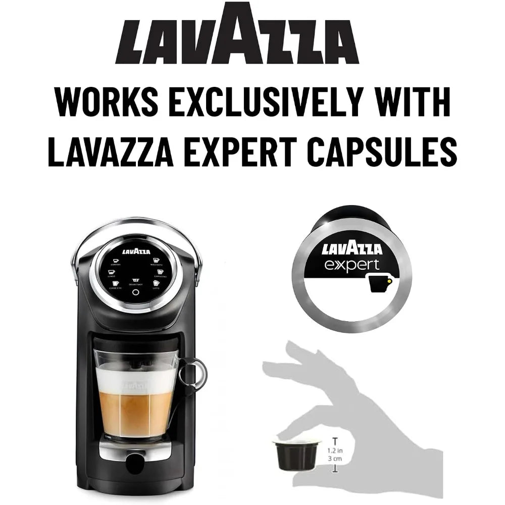 Single Serve Espresso & Coffee Machine with Built-in Milk Frother, Adjustable Heights, Double Shot Function