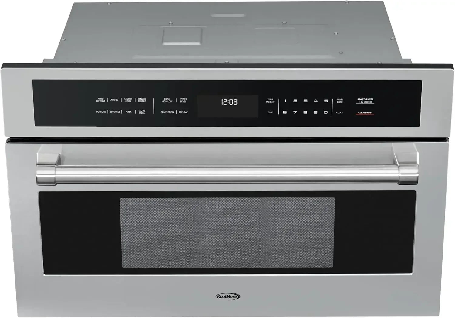 KoolMore 30 in. Built-in Microwave with Convection Oven and Air Fryer, 1000W Power with 10 Levels, UL Listed and 1.6 Cu. Ft.