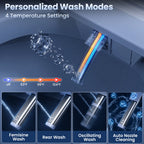 Sanyipace New Smart Toilet and Bidet Auto Open Close Lid Foot Sensor Distence Toilet Warm Water Heated Seat Toilet One Piece Elongated Toilet with Tank Toilet