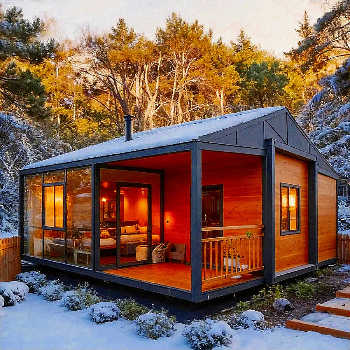 Foldable Expanded Container House Prefab Vacation Folding House Prefabricated Tiny Home 20ft Mobile House Container for Portugal