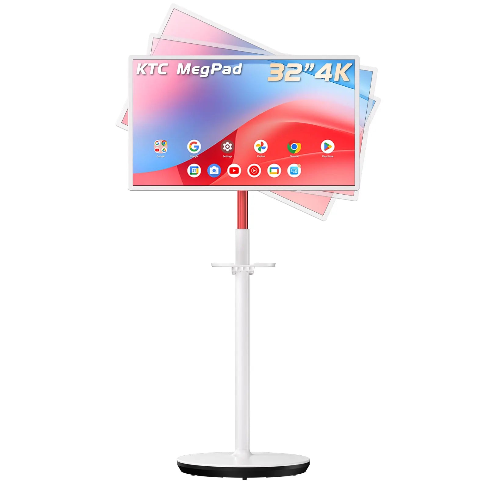 KTC 32 Inch MegPad 4K Touchscreen Smart Portable Monitor with Android 13 Google EDLA-Certified, 9500mAh Built-in Battery