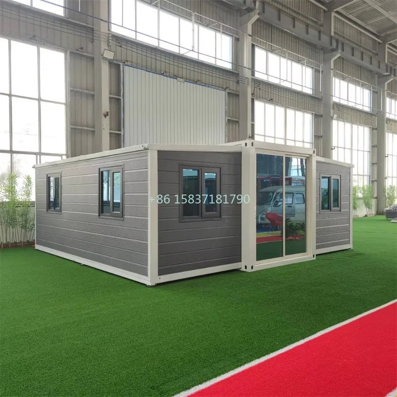Foldable Expanded Container House Prefab Vacation Folding House Prefabricated Tiny Home 20ft Mobile House Container for Portugal
