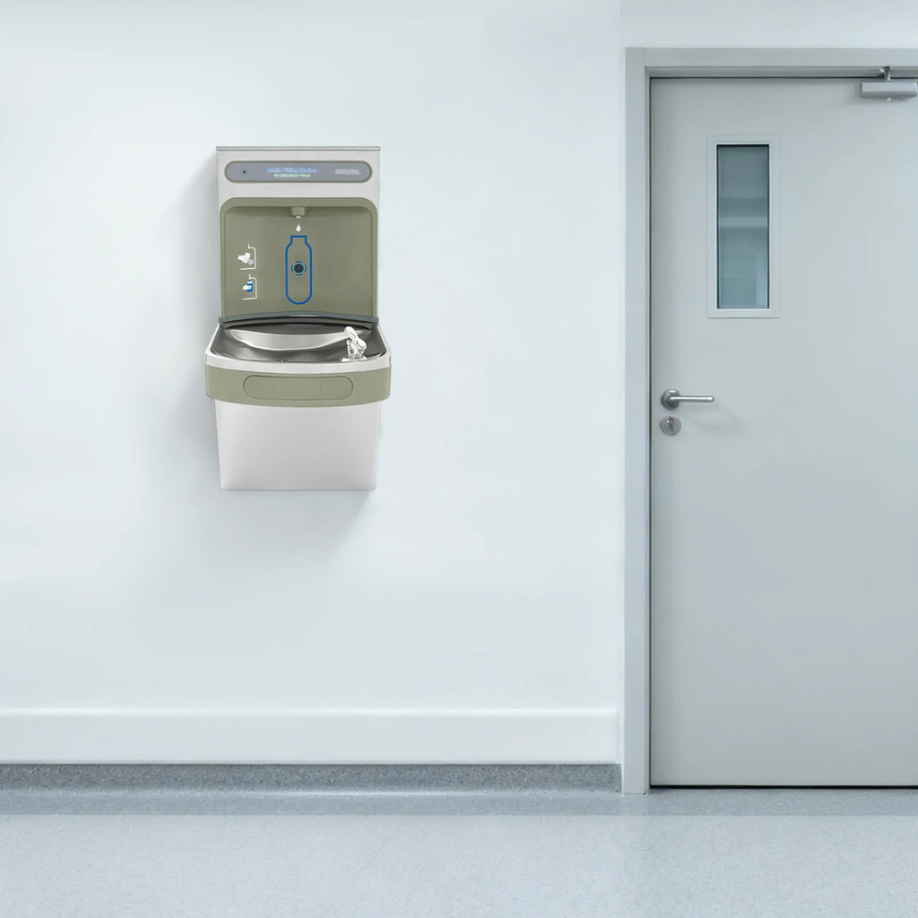 Wall Mounted Bottle Filling Station, Induction Water Dispenser with Cooling & PP Filter, 1.8GPM for Office Gym