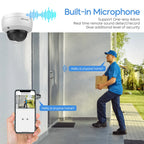 Hikvision 8CH 4K NVR Kit H.265 CCTV Security Camera System 8MP Audio 4K Vandal-Proof Dome POE Video Surveillance Set