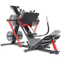 Hack Squat Leg Press Machine for Home Gym, 2-in- Adjustable Leg Exercise Workout Machine with Linear Bearing, Lower Body Workou