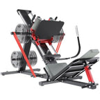 Hack Squat Leg Press Machine for Home Gym, 2-in- Adjustable Leg Exercise Workout Machine with Linear Bearing, Lower Body Workou