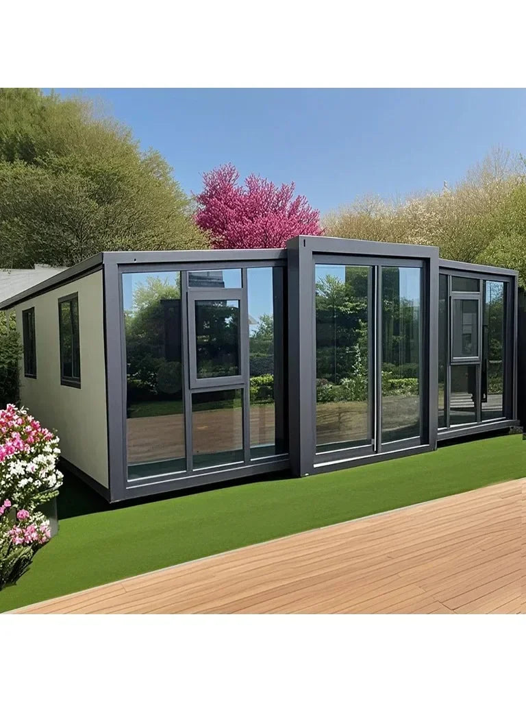 Customized Factory Price 20ft 40ft Prefab Foldable Container House Steel Structure Expandable Tiny Home Modular Flat Pack Mobile