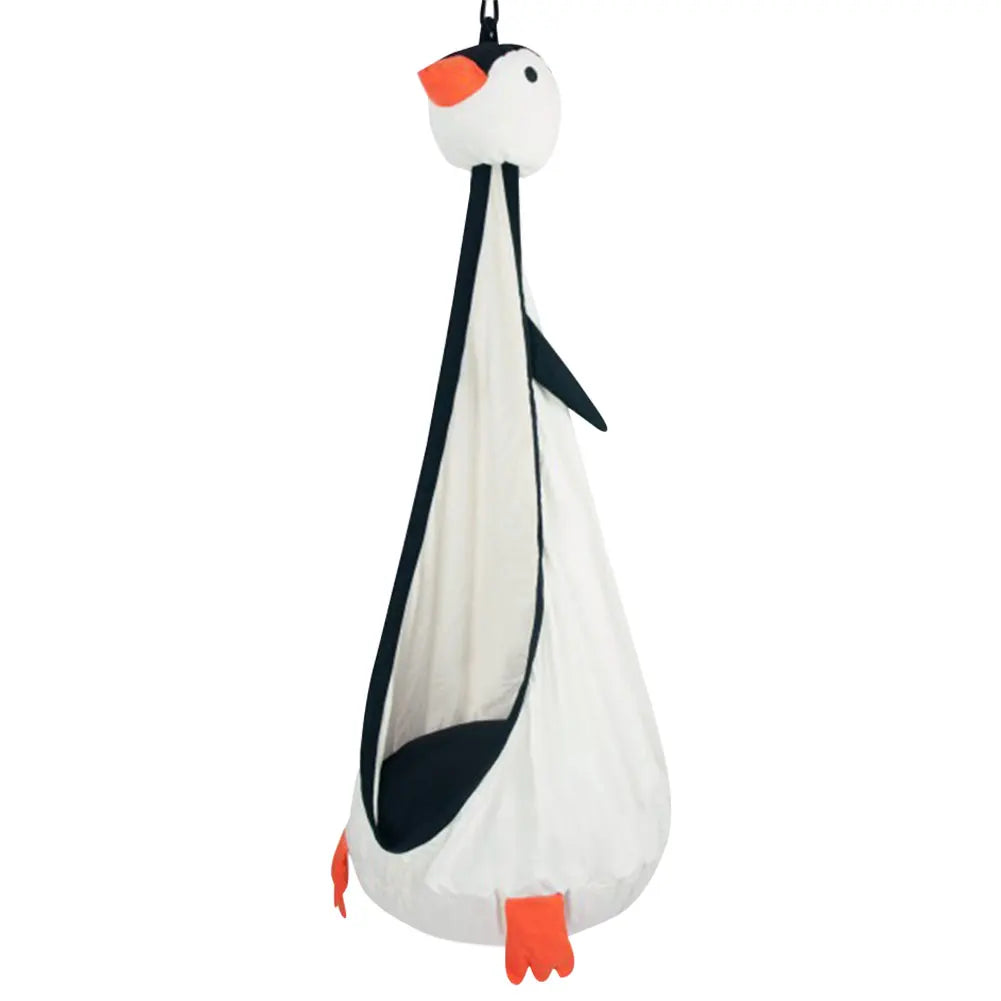 Children Cloth Swing Bed Animal Shape Cozy Swing Pod Chair Wear Resist Comfortable Seat Nest for Indoor Courtyard Playing