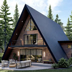 Modular Triangle A Frame Portable Tiny House Wooden Cabin Luxury Outdoor Living Villa